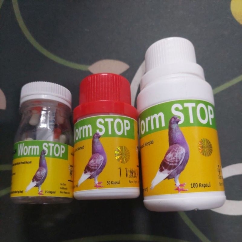 Worm stop Baron obat cacing khusus merpati