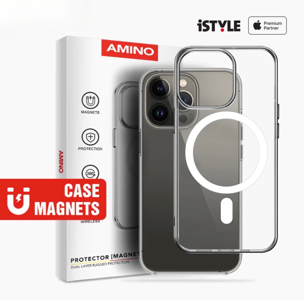 Amino Hybrid Bumper iPhone 12 Series Clear Case with MagSafe