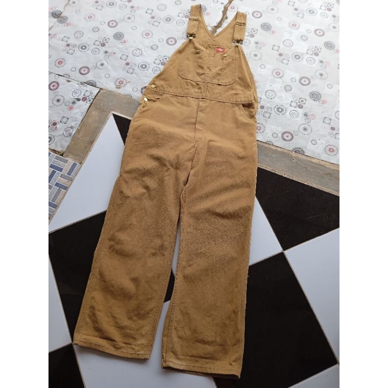 overall dickies brown