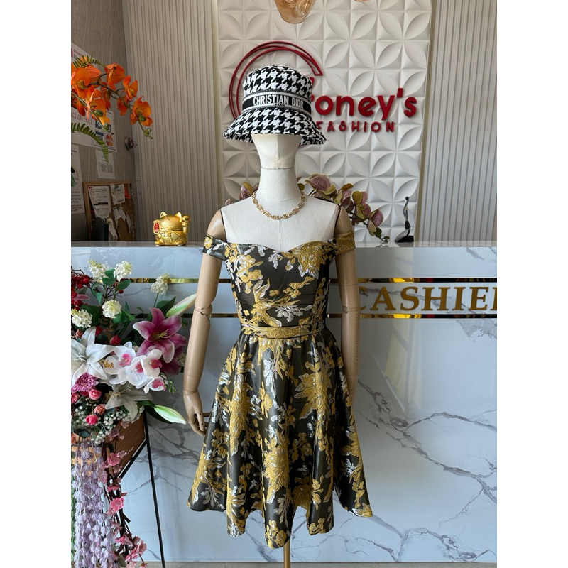 Mini Dress Sabrina Gold