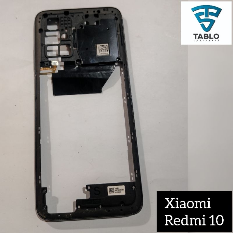 Housing Cover mesin Sidik jari Xiaomi Redmi 10 original copotan hp