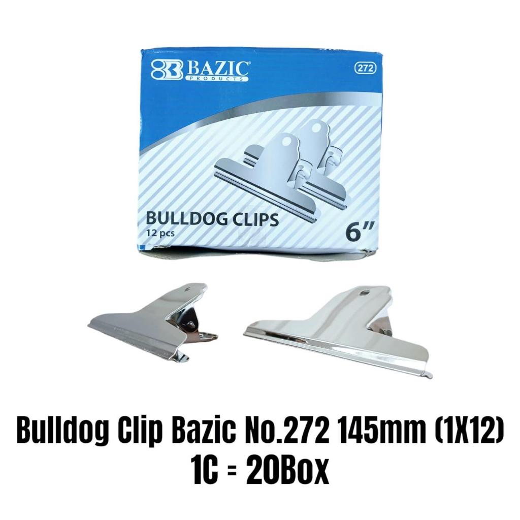 

[1 Kotak] Bulldog Clip 145mm Bazic No.272 / Binder Clip / Penjepit Kertas 145mm Bazic No.272