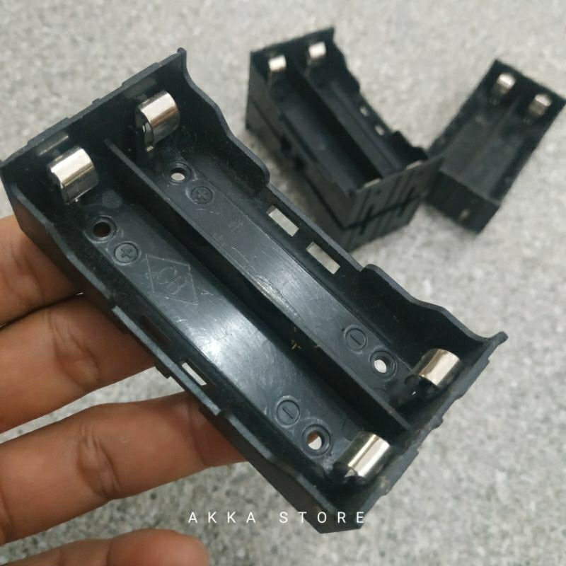 Holder baterai 18650 2 slot bracket 18650 2 cell