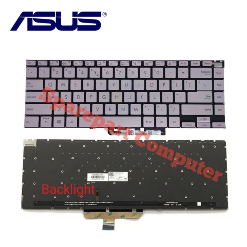 Keyboard Asus Zenbook 14X OLED UX5400 UX5400EG UX5401 UX5401E UX5401EA UX5401ZA Backlight