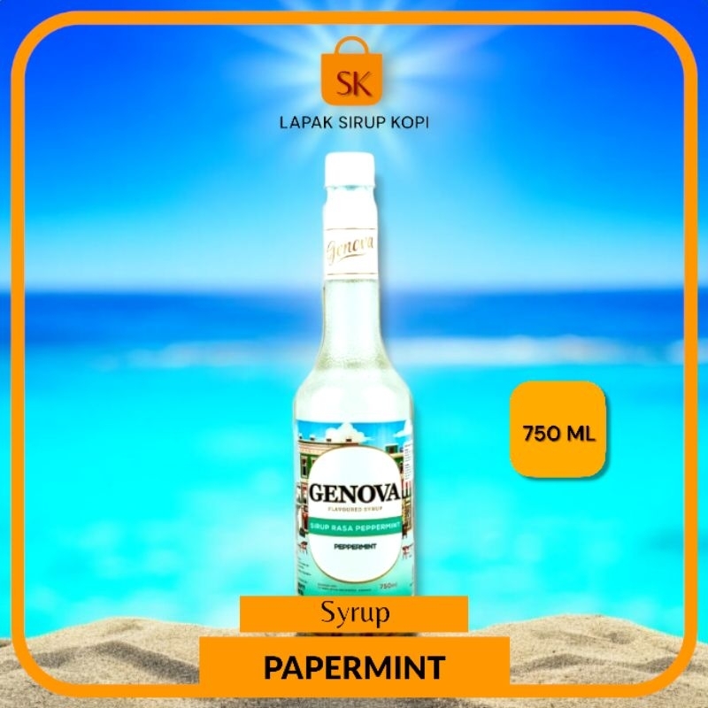 

Papermint syrup genova 750ML -Sirup Genova rasa Papermint 750ML