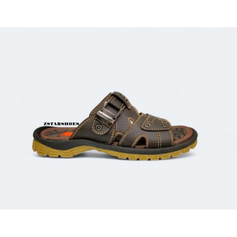 SANDAL BARNETT ORIGINAL MODEL SLOP/SLIDE SANDAL BARNETT GRAND TOP MAX 08 HITAM COKLAT SANDAL PRIA NY