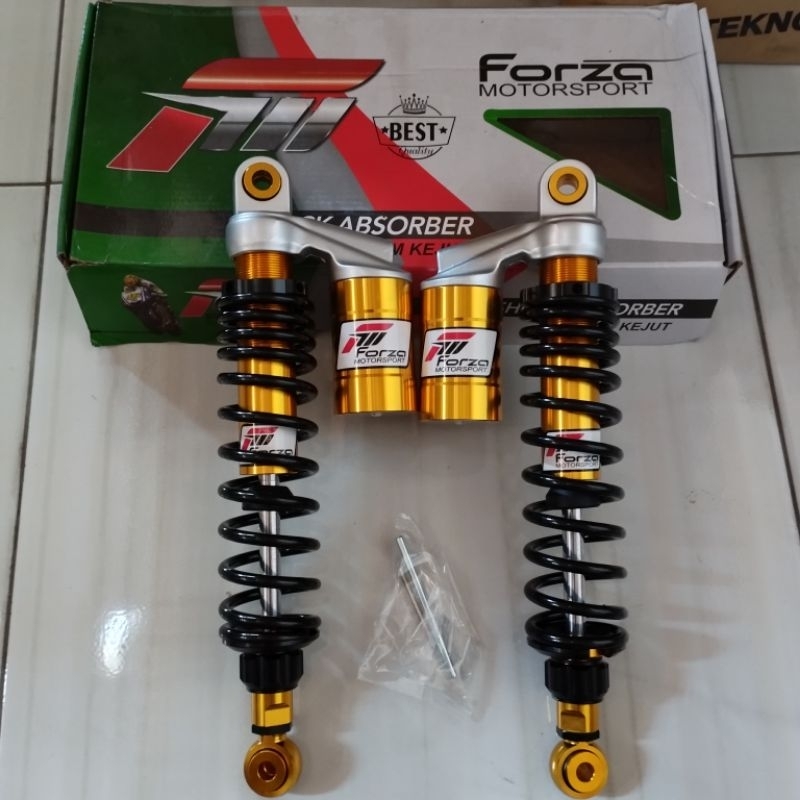 Shock belakang tabung forza murah hitam 340mm