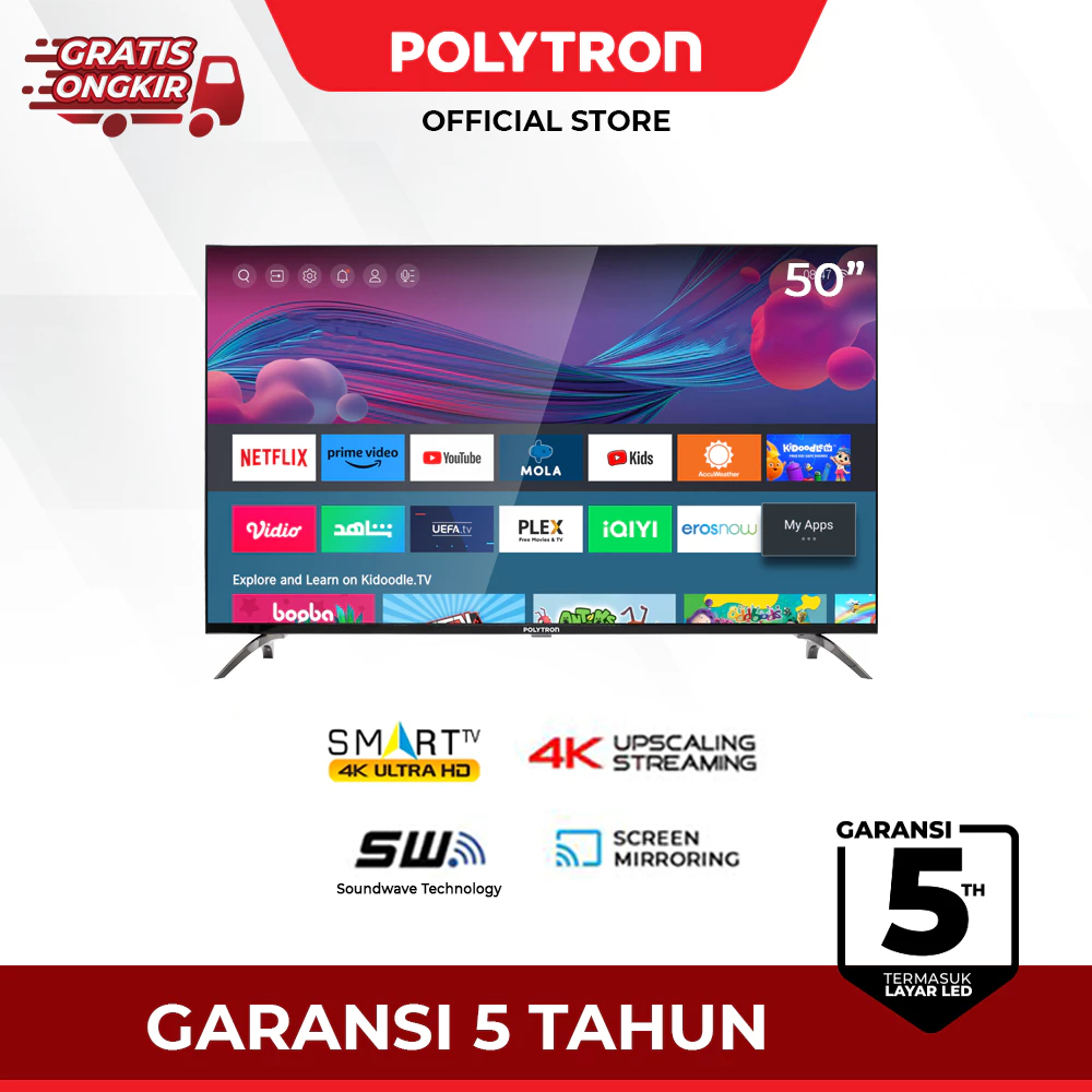 TV POLYTRON 50 INCH SMART TV PLD 50UV8959 - 50INCH SMART DIGITAL TV