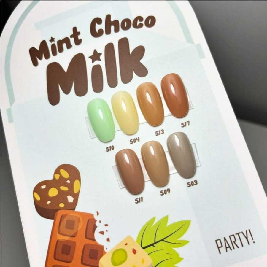 PARTY! GEL POLISH SERIES MINT CHOCO MILK GEL POLISH HALAL MADE IN KOREA