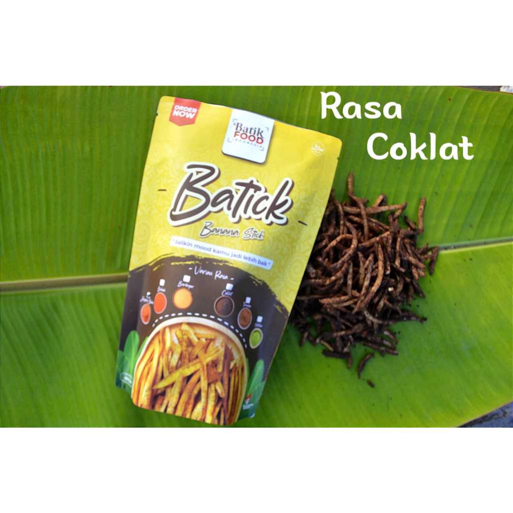 

Batick (banana stick), jajanan kekinian dari keripik pisang / Rasa coklat
