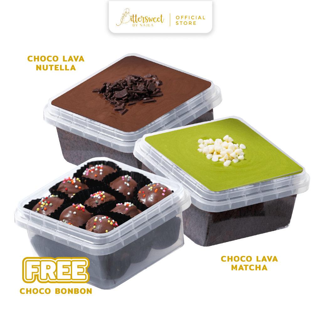 

[ SPESIAL ] Choco Lava Nutella + Choco Lava Matcha + Choco Bonbon