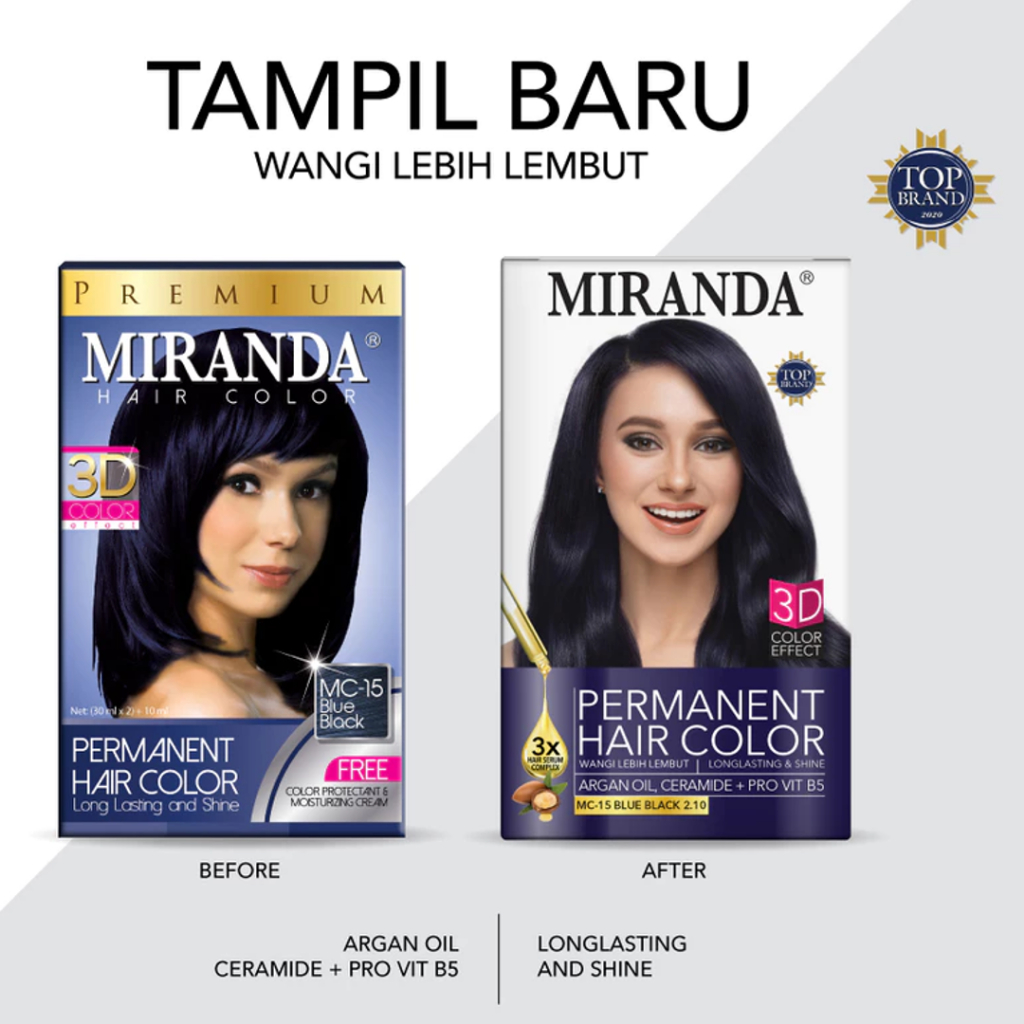 Miranda MC 15 Blue Black - Cat Rambut Miranda Warna Biru Gelap