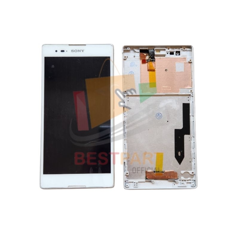 LCD TOUCHSCREEN FULLSET + FRAME SONY XPERIA T2 ULTRA ORIGINAL