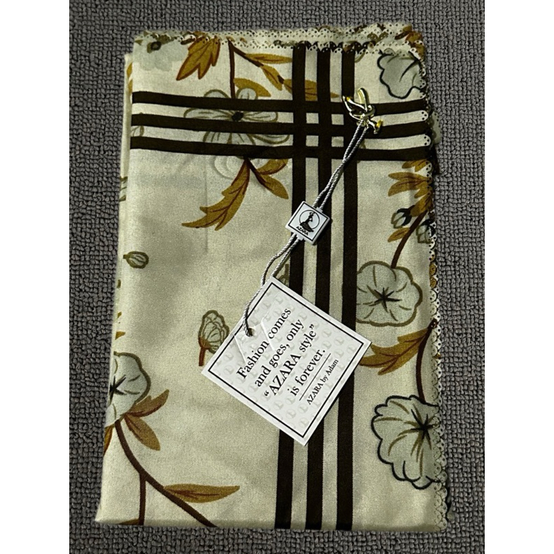 Hijab Segiempat Azara Motif Voal (hijab azara motif voal cantik)