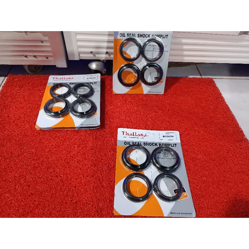 SEAL SHOCK DEPAN YAMAHA BYSON KOMPLIT SET TUTUP DEBU