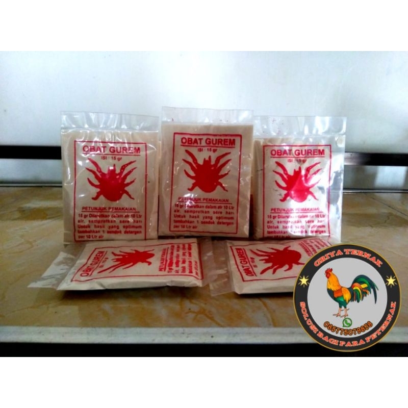 OBAT GUREM Mengatasi gangguan kutu pada ayam