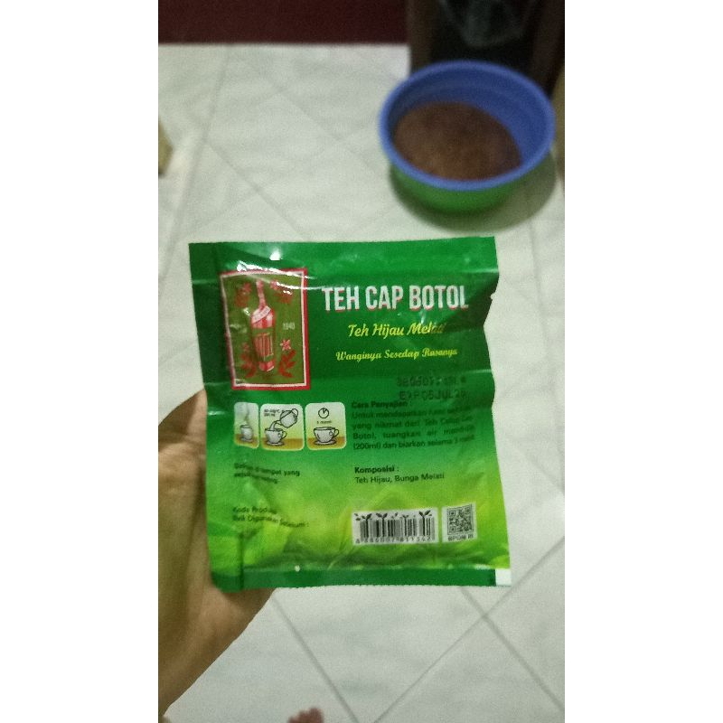 

Teh Cap botol hijau sachet