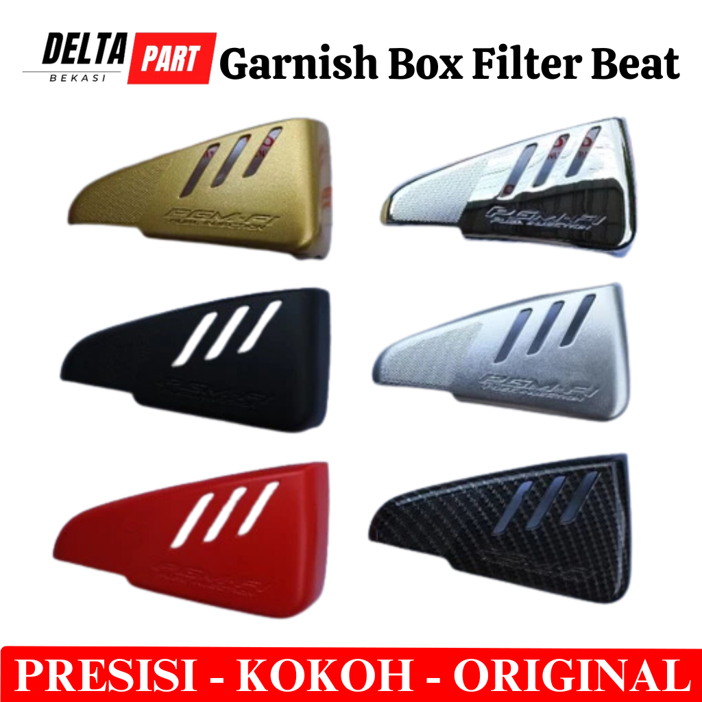 Garnish garnis crom variasi tutup box filter udara honda beat fi non esp original
