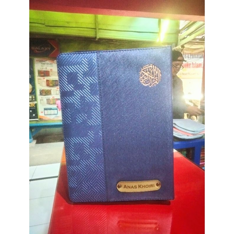 

Cover Al Quran A5 Custom nama sampul Al-Qur'an sarung alquran