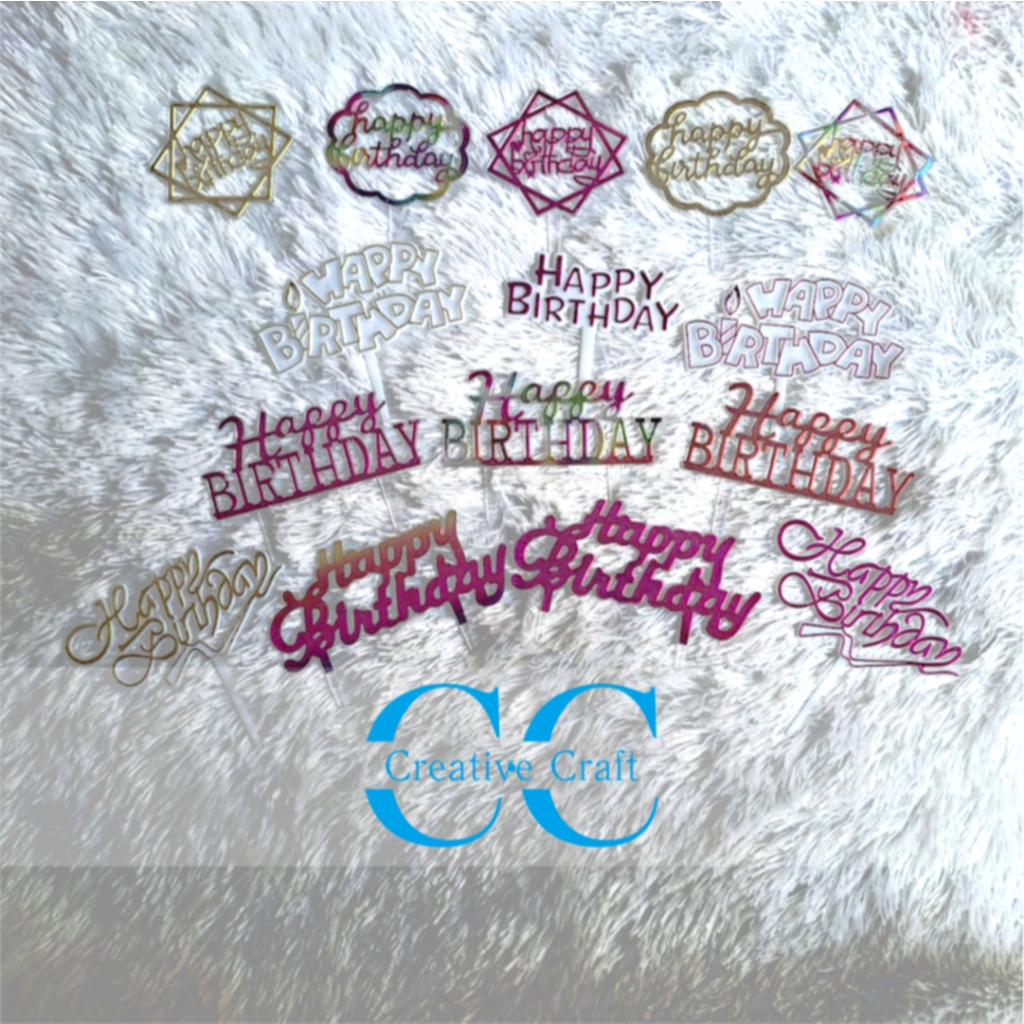 CAKE TOPPER / TOPPER CAKE / TOPPER PLASTIK CAKE / TOPPER CAKE PLASTIK