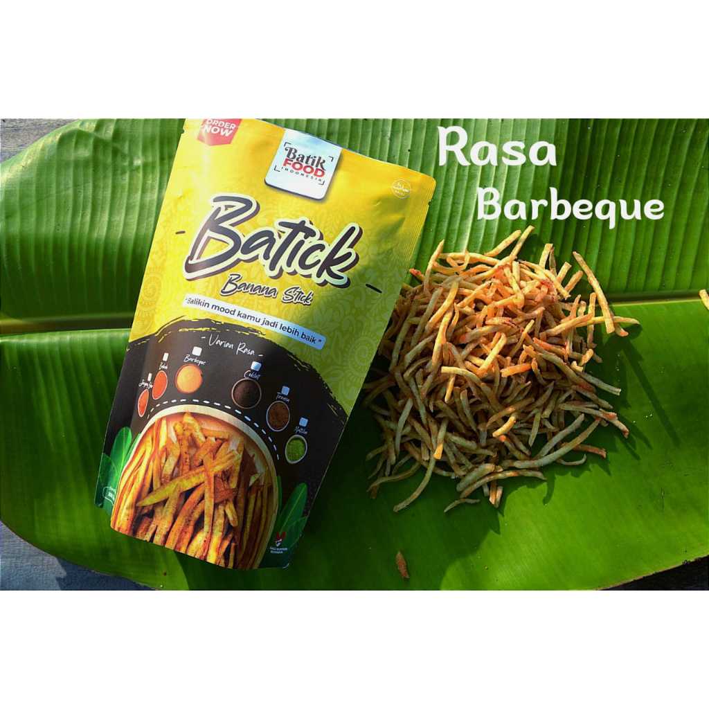 

Batick (banana stick), jajanan kekinian dari keripik pisang / Rasa Barbeque