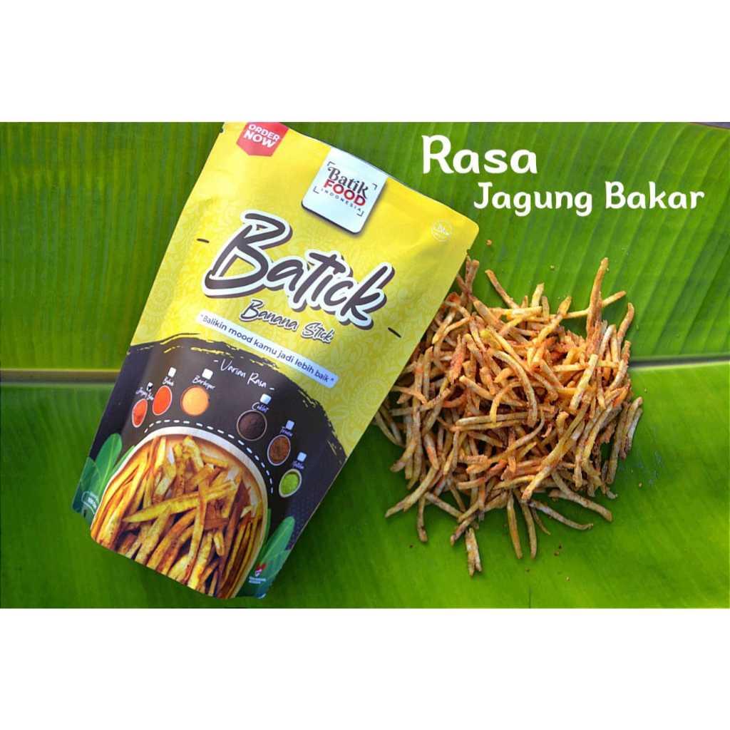 

Batick (banana stick), jajanan kekinian dari keripik pisang / Rasa Jagung Bakar
