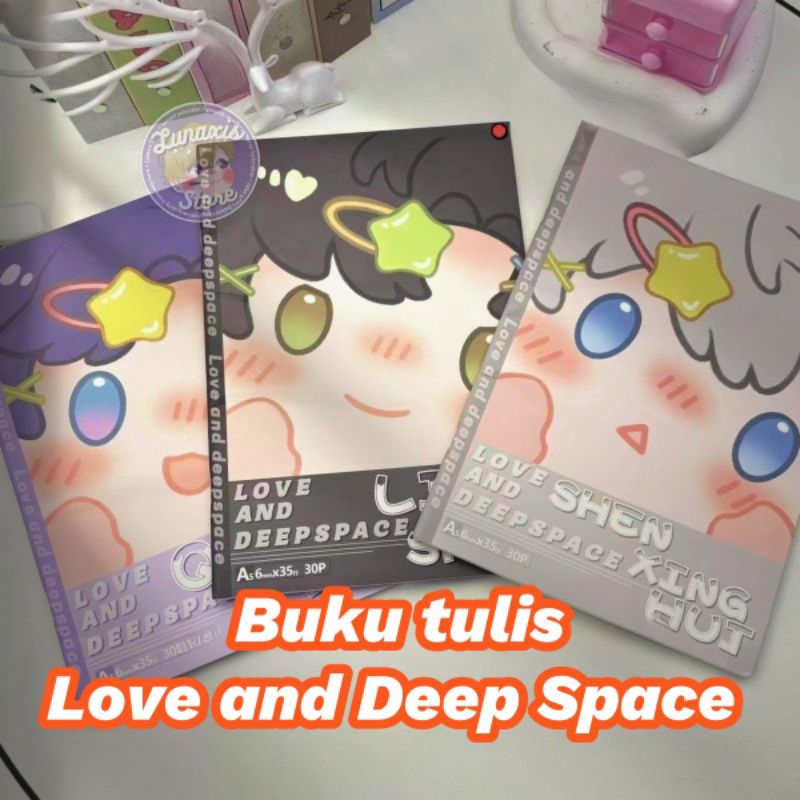 

Unofficial Merch Buku Tulis B5 Love and Deep Space Xavier Rafayel Zayne Anime