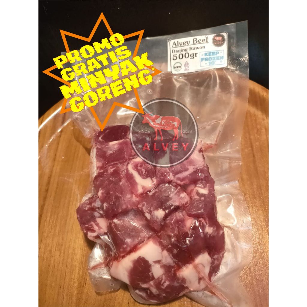 

DAGING SAPI RAWON POTONG - PREMIUM - BERSERTIFIKAT HALAL 100%