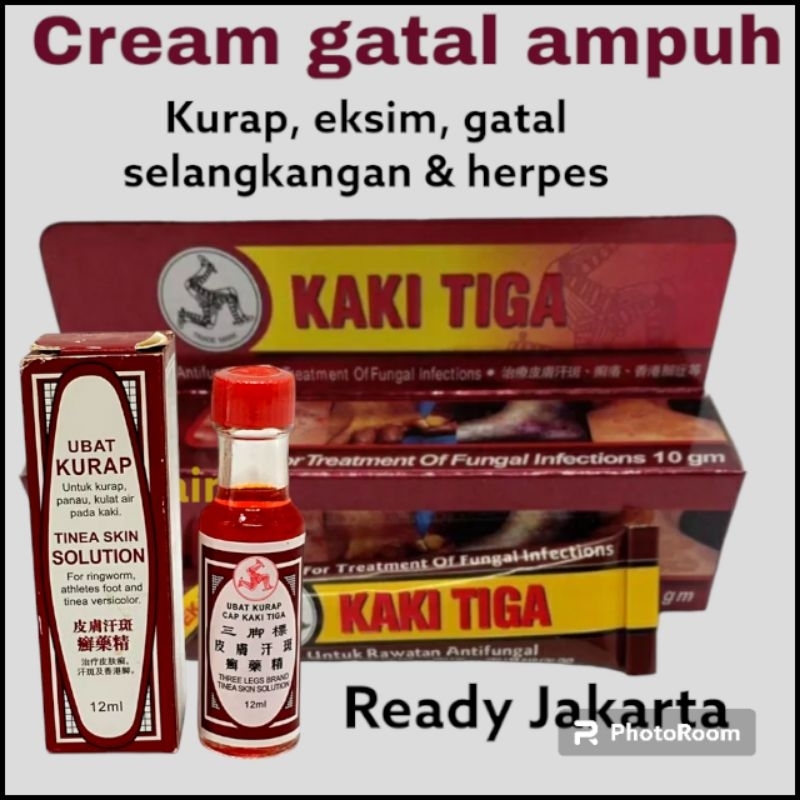 SALEP GATAL KRIM OBAT PANU - OBAT KURAP CAP KAKI TIGA