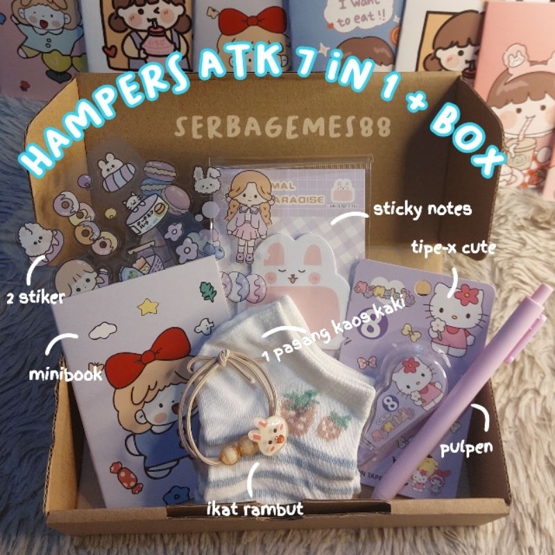 

serbagemes88 - SET ALAT TULIS 7 IN 1 LENGKAP / GIFT HADIAH HAMPERS KADO SEKOLAH SANRIO / GIFT BOX CUTE ULANG TAHUN CEWEK COWOK / ALAT TULIS SET KADO ULTAH MURAH / STATIONERY SET WISUDA PERPISAHAN / PAKET ULTAH LUCU AESTHETIC / KADO UNIK ANAK ANAK MURAH