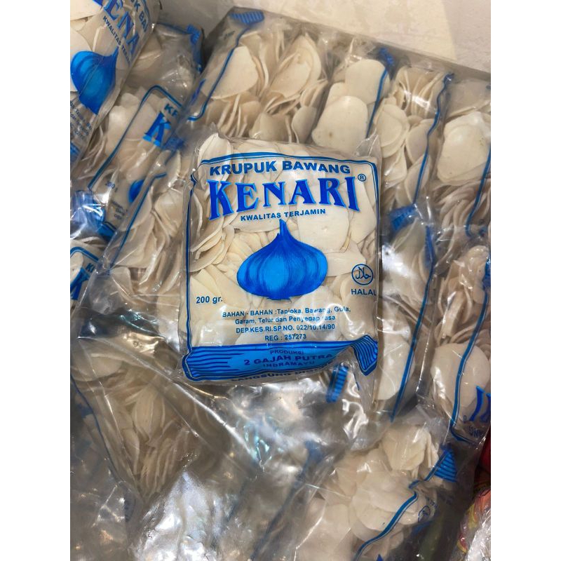 

Krupuk Dua Gajah Kenari / Krupuk bawang Kerupuk 2 Gajah