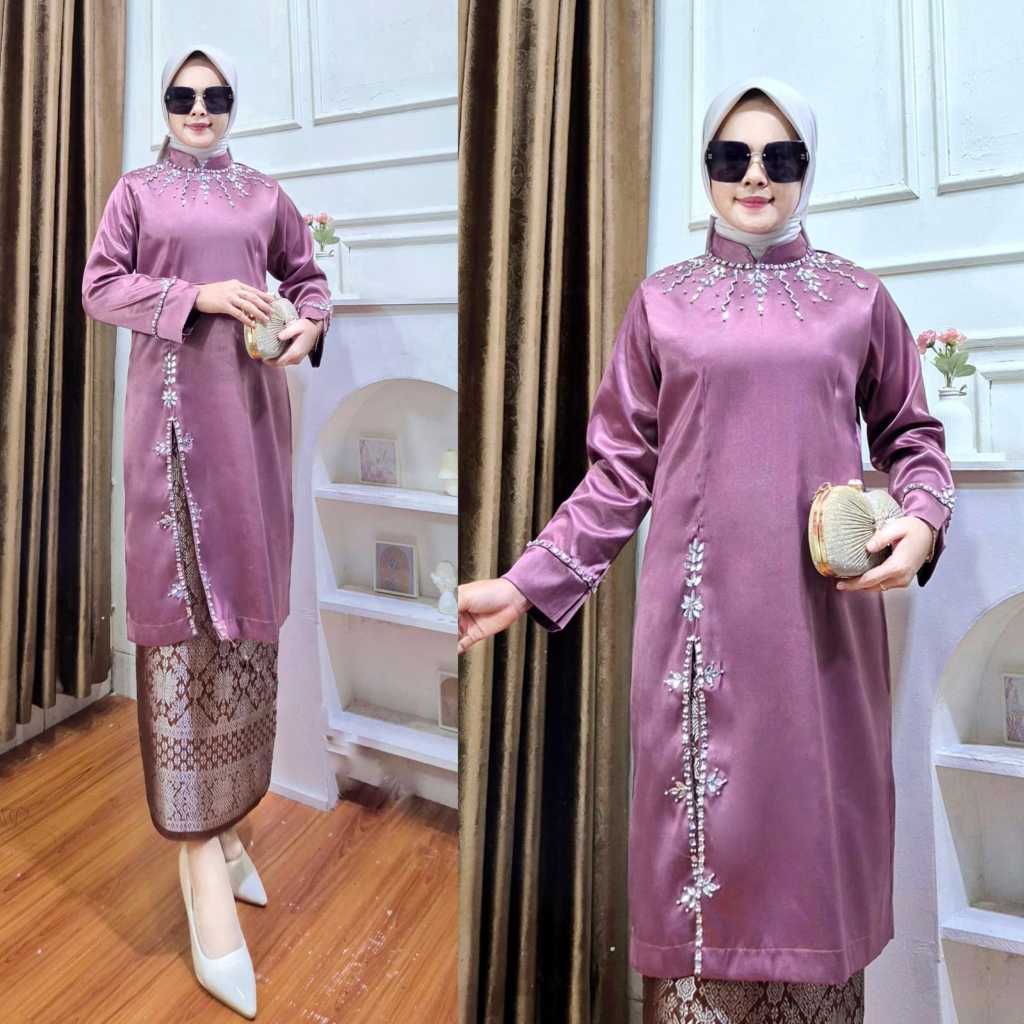Baju Kurung Melayu Rok Songket Payet Malaysia