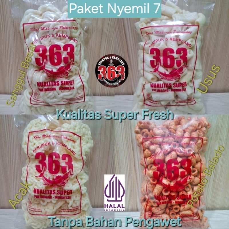 

PAKET Nyemil 7 Kerupuk Kemplang 363 Kualitas Asli Ikan Super Fresh Halal
