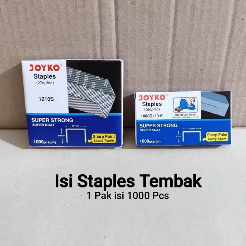 

1 Pak Isi Staples Besar Isi 1000 Pcs JOYKO / Isi Staples Tembak