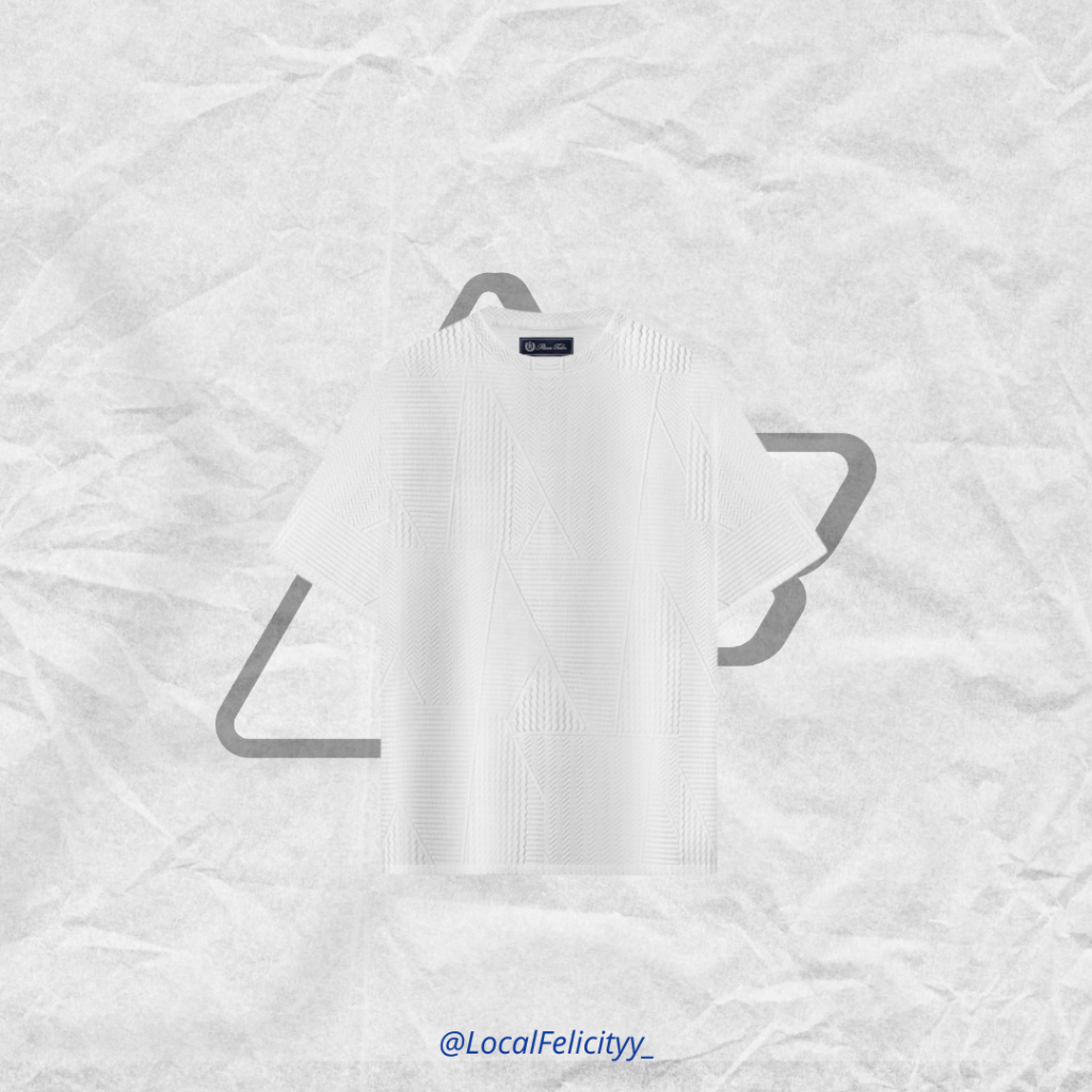 [100% ORI NO KW] RUCAS Tailor "Textured Knitting" Tee White