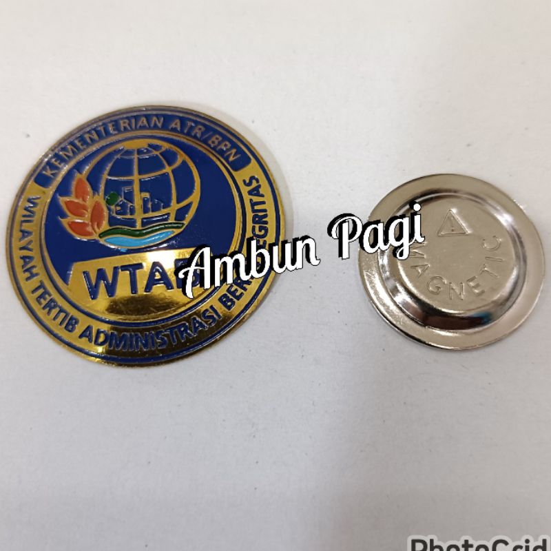 

best seller pin Kementerian ATR BPN bagian WTAB-magnet ready stock