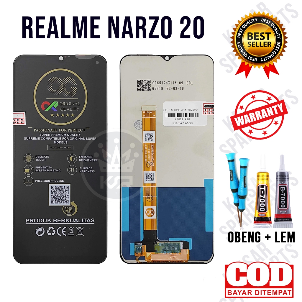 Lcd Touchscreen REALME NARZO 20 Original Lcd REALME NARZO 20 Fullset OEM Quality