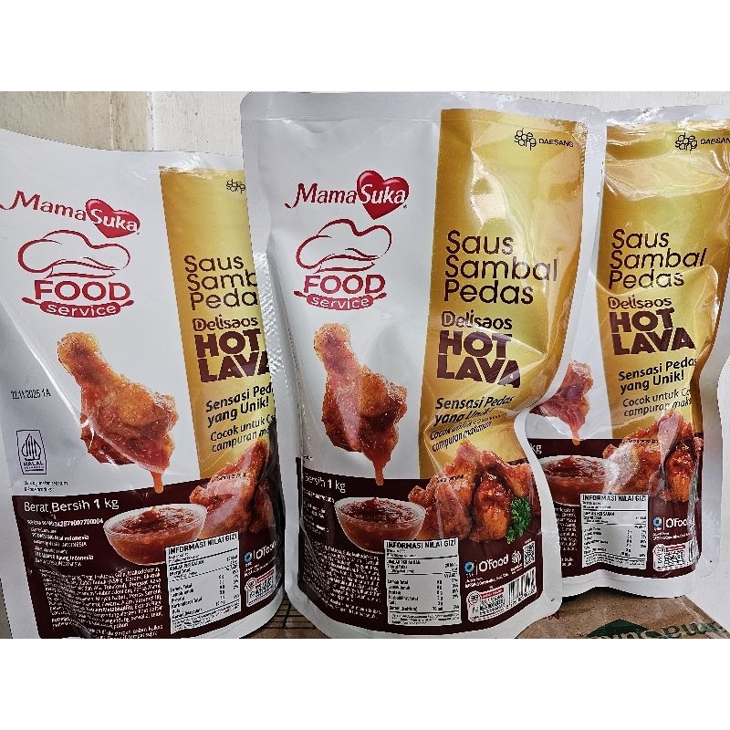 

Hot Lava 1 kg Mamasuka Delisaos Hotlava saus sambal pedas
