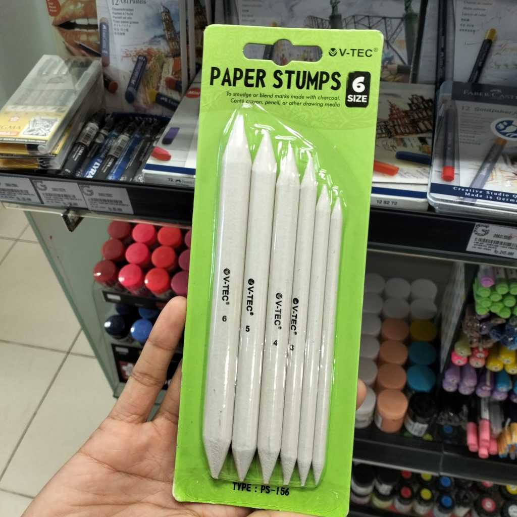 

Gramedia - PRM ART-V-TEC PAPER STUMPS TYPE PS-156 (1 SET=6 PCS)
