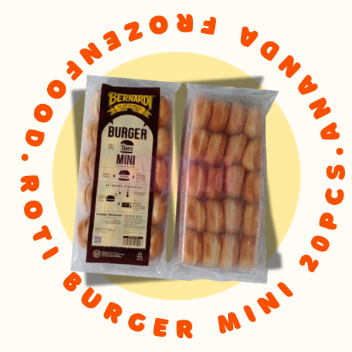 

burger bun mini isi 20pcs 620gr - Ananda frozen food