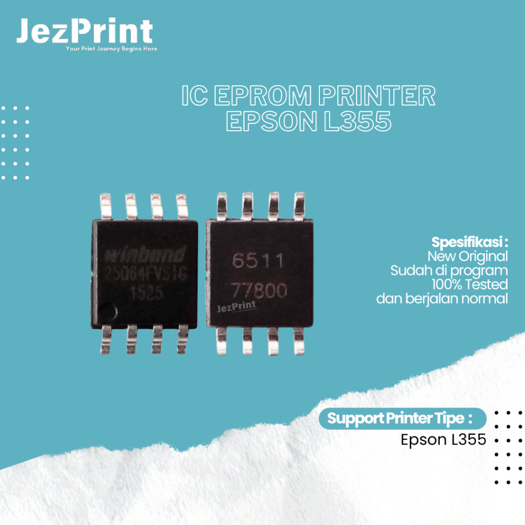 IC Eprom Epson L355, IC Eeprom Reset Epson L355, Resetter Printer Epson L355 New