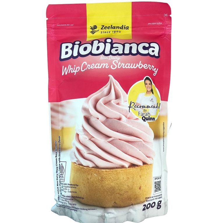 

Whip Cream Strawberry Biobianca Zeelandia 200gr
