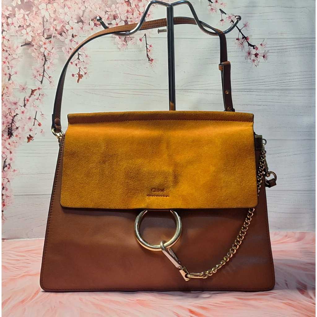 TAS CHLOE***Faye Orange shoulder bag