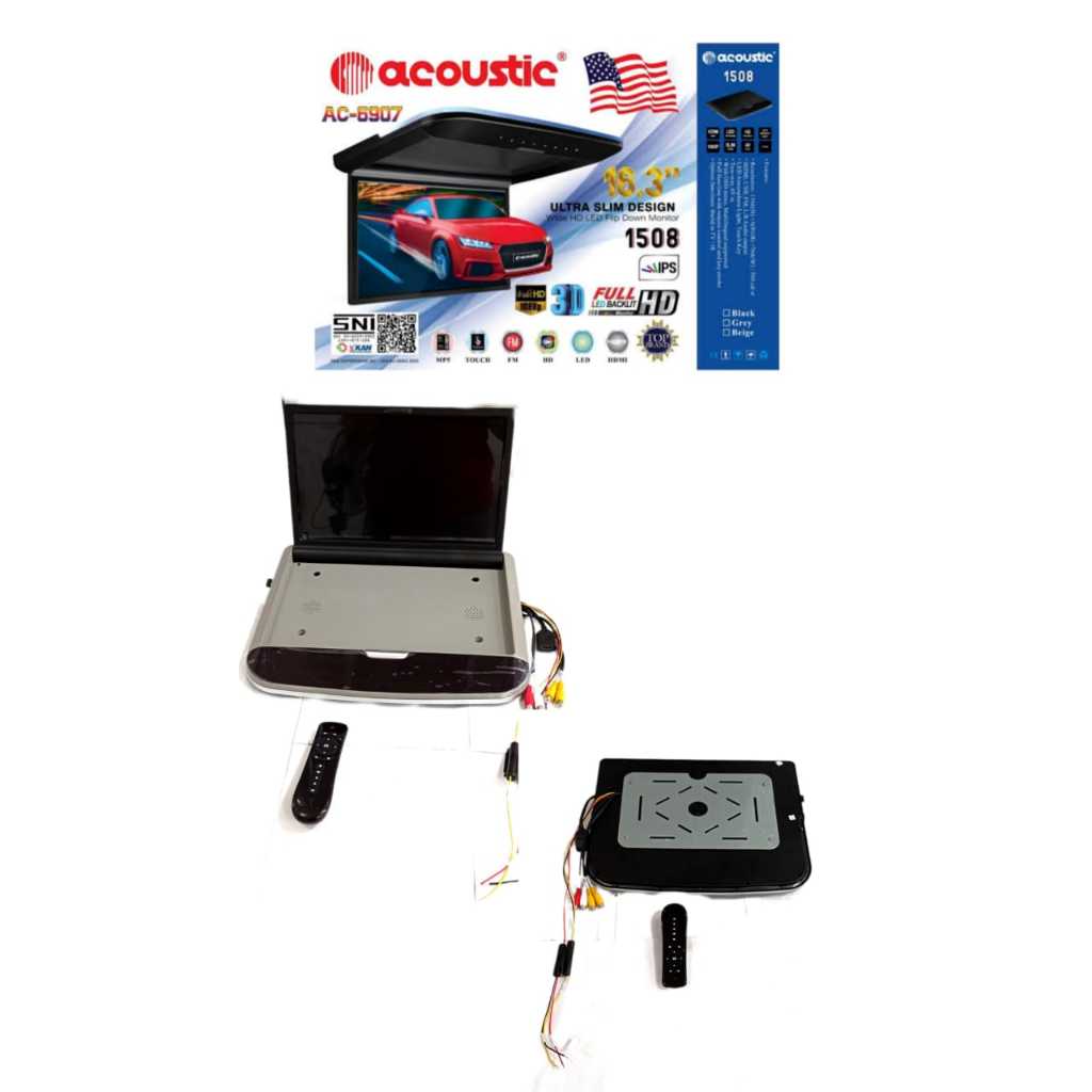 (RIAU IMP) TV roof / plafon acoustic 16.3"  Tv plafon mobil 1508 (ac-6907)