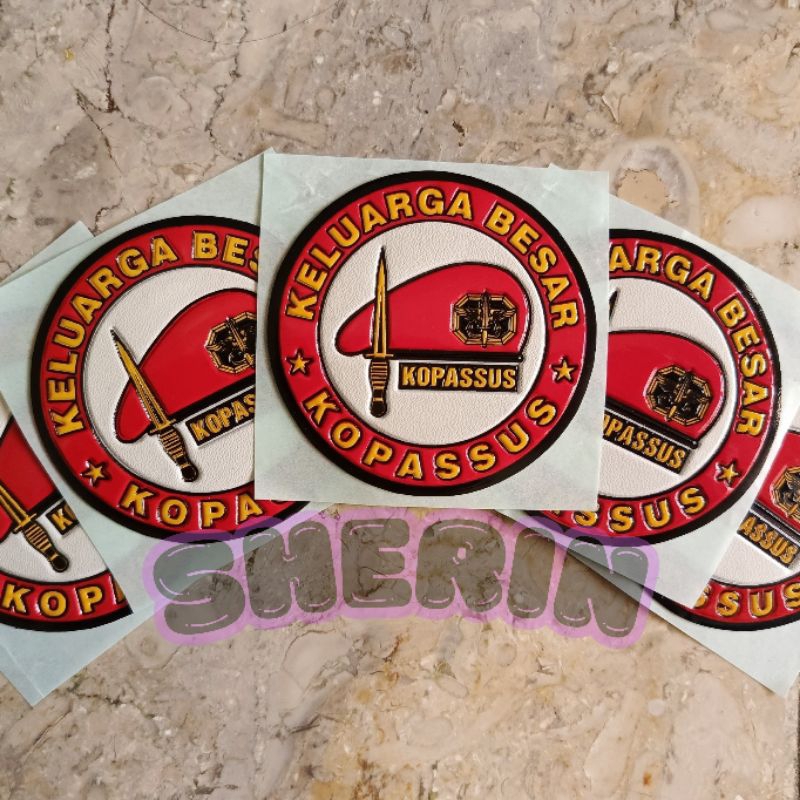 

Stiker embos keluarga besar kopassus
