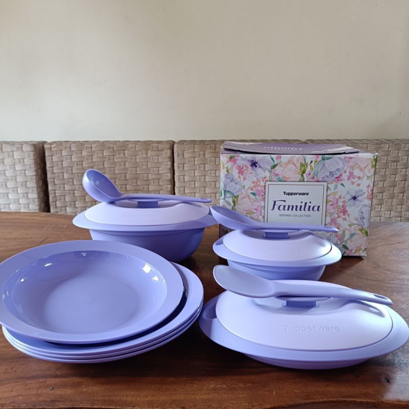 Blossom Tupperware Tosca Tempat Saji Makanan Serbaguna dengan Sendok Free Bowl