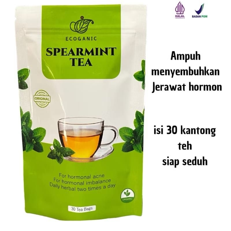 

Spearmint Tea ECOGANIC Original Spearmint Tea untuk Jerawat Hormonal isi 30 Pcs