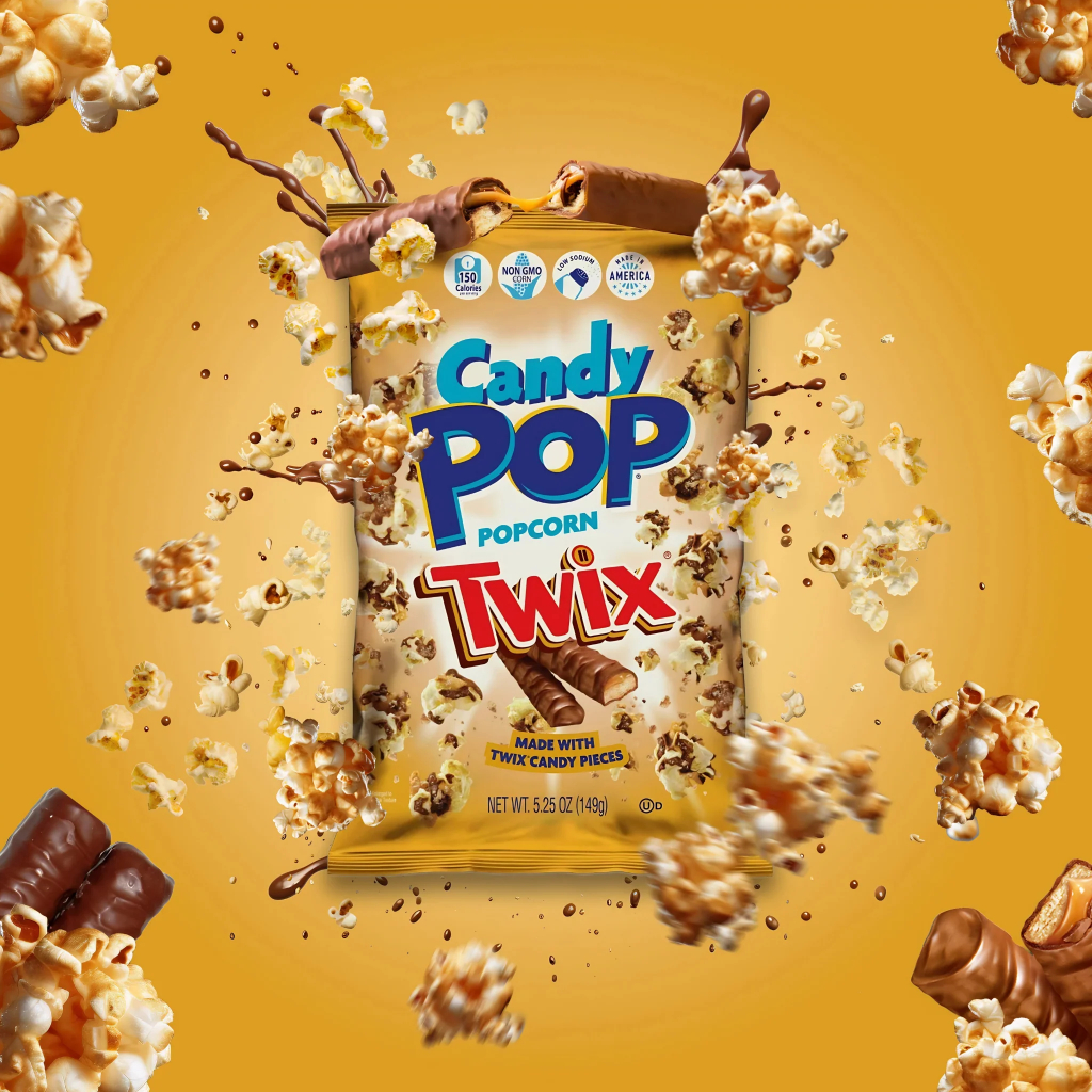 

Snack CANDY POP Popcorn Twix 149gram asal USA Amerika