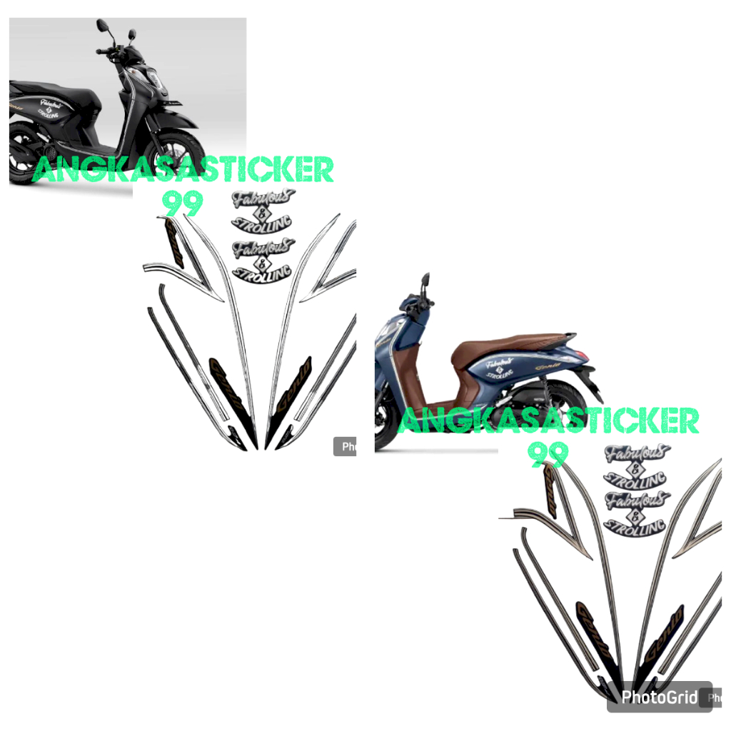 sticker striping motor genio fabulous stroling 2022