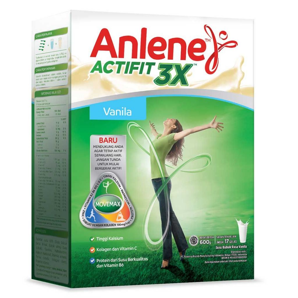 

ANLENE ACTIVE VANILA 590 GRAM